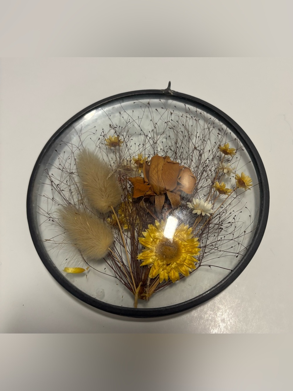 Vintage Pressed Dried Flower Suncatcher